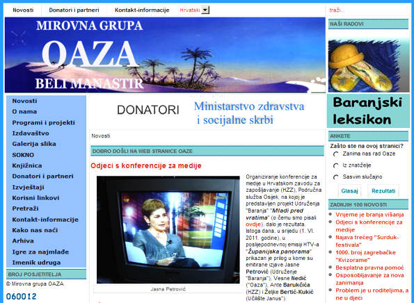 Oazina web-stranica